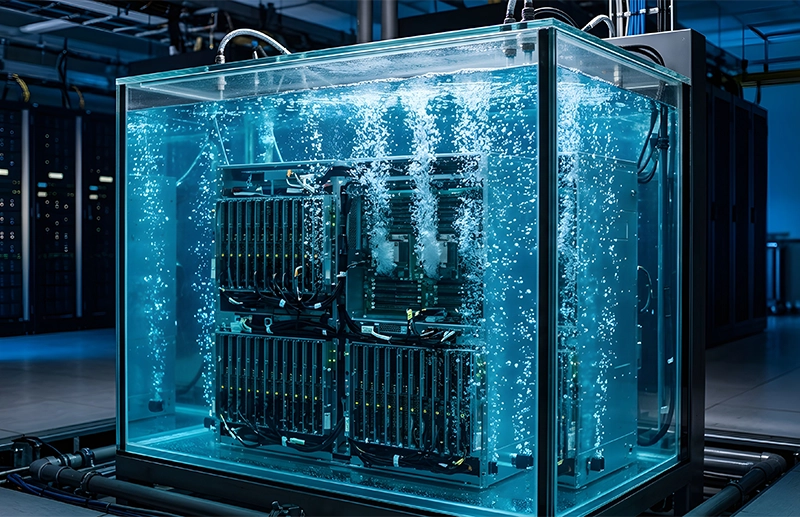Immersion Cooling – Server in dielektrischer Kühlflüssigkeit